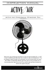 Hydrofarm Active Air ACFP18 Instruction Manual preview
