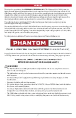 Preview for 2 page of Hydrofarm PHANTOM CMH User Manual