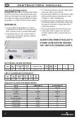 Preview for 2 page of Hydrofarm PHANTOM Commercial DE PHB3015 Instruction Manual