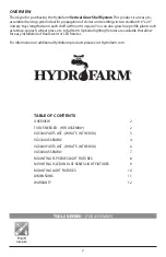 Preview for 2 page of Hydrofarm VGS300 User Manual