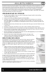 Preview for 5 page of Hydrofarm XTRASUN XT8AC Instruction Manual