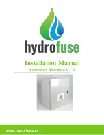 Preview for 1 page of hydrofuse Fertilizer Machine V1.3 Installation Manual