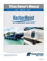 HydroHoist HarborHoist Triton Owner'S Manual preview