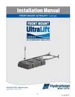 Preview for 1 page of HydroHoist Ultralift FM-6500LF Installation Manual