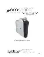 Preview for 1 page of HydroLogic ecospring Installation Manual & Owner'S Manual