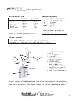 Preview for 4 page of HydroLogic ecospring Installation Manual & Owner'S Manual