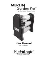 HydroLogic Merlin Garden pro User Manual предпросмотр