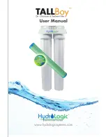 HydroLogic TallBoy HL-31050 User Manual предпросмотр