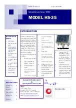 Preview for 1 page of HYDROLOGICAL SERVICES Nitro HS-35 Quick Start Manual