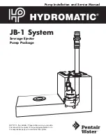 Preview for 1 page of Hydromatic JB-1 Installation And Service Manual