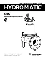 Предварительный просмотр 1 страницы Hydromatic S4S Installation And Service Manual