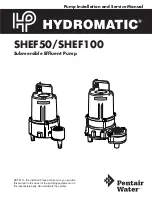 Предварительный просмотр 1 страницы Hydromatic SHEF100 Installation And Service Manual