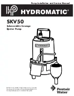 Hydromatic SKV50 Installation And Service Manual предпросмотр