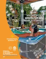 Hydropool Serenity Hot Tubs Owner'S Manual preview