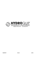 Предварительный просмотр 52 страницы HydroQuip 8800 BP Series Installation & Operation Manual