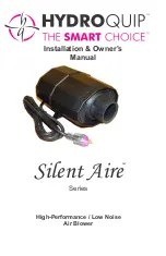 Preview for 1 page of HydroQuip Silent Aire Series Installation & Owner'S Manual