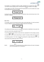 Preview for 6 page of Hydrotec HY-MAG Competition Operating Instructions Manual