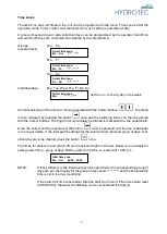 Preview for 7 page of Hydrotec HY-MAG Competition Operating Instructions Manual