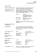 Preview for 24 page of Hydrotec HYDROION VAD 125-CS 1 Operating And Maintenance Manual