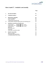 Preview for 26 page of Hydrotec HYDROION VAD 125-CS 1 Operating And Maintenance Manual