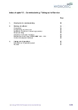 Preview for 62 page of Hydrotec HYDROION VAD 125-CS 1 Operating And Maintenance Manual