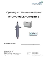 Hydrotec HYDROWELL Compact 10E Operating And Maintenance Manual preview