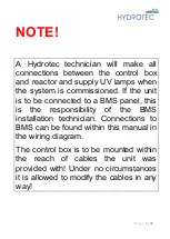 Предварительный просмотр 5 страницы Hydrotec HYDROWELL Compact 10E Operating And Maintenance Manual