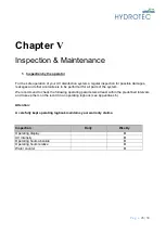 Предварительный просмотр 26 страницы Hydrotec HYDROWELL Compact 10E Operating And Maintenance Manual