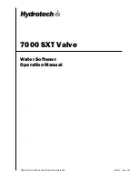 Предварительный просмотр 1 страницы Hydrotech 5600SXT Valve Operation Manual