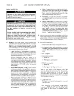 Preview for 2 page of HydroTherm 22-UMHVX3 User'S Information Manual