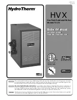 Предварительный просмотр 1 страницы HydroTherm HVX 175 Installation And Operation Instructions Manual