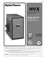 HydroTherm HVX Installation And Operating Instructions Manual preview