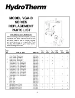 Предварительный просмотр 21 страницы HydroTherm VGA-175B Installation, Operation And Maintenance Manual