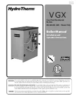 Preview for 1 page of HydroTherm VGX 288 Installation And Operation Instructions Manual