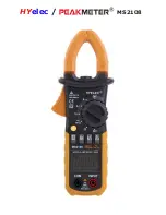 Hyelec PeakMeter MS2108 Manual предпросмотр