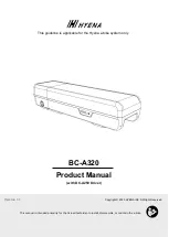 Hyena BC-A320 Product Manual предпросмотр