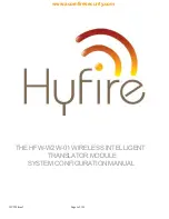 hyfire HFW-W2W-01 System Configuration Manual preview