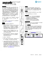 Preview for 3 page of Hygiena AQ-100FX Directions For Use Manual