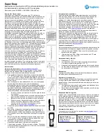 Preview for 2 page of Hygiena SuperSnap SUS3000 Manual