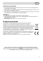 Предварительный просмотр 7 страницы HYGIPLAS GG749 User Manual