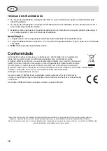 Предварительный просмотр 16 страницы HYGIPLAS GG749 User Manual