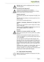 Предварительный просмотр 8 страницы HygroMatik HeaterLine HL 12 Manual