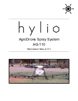 Hylio AgroDrone AG-110 Maintenance Manual предпросмотр