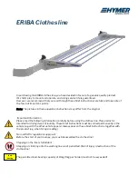 Preview for 1 page of hymer ERIBA Clothes line Quick Start Manual