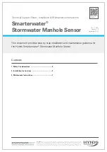 Предварительный просмотр 1 страницы Hynds Smarterwater Stormwater Manhole Sensor Installation & Maintenance Instructions Manual