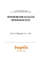 Hynix Semiconductor HMS81004E User Manual предпросмотр