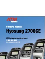 HYOSUNG 2700CE Owner'S Manual preview