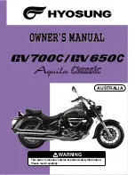 Preview for 1 page of HYOSUNG Aquila Classic Owner'S Manual