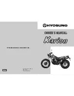 Preview for 1 page of HYOSUNG Karion Owner'S Manual