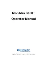 HYOSUNG MoniMax 5600T Operator'S Manual preview